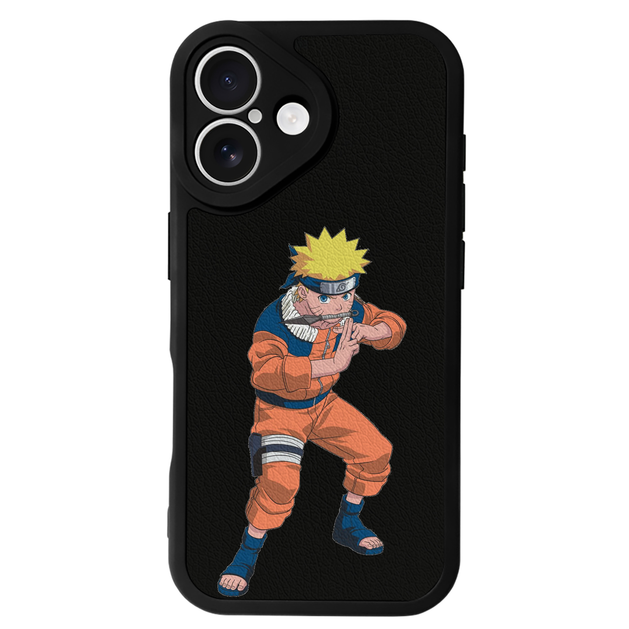 （画像用） NARUTO -ナルト- うずまき ナルト Uzumaki Naruto 【iPhone 16シリーズ対応】シリコンスマホケース（レザー調） 材質：シリコン